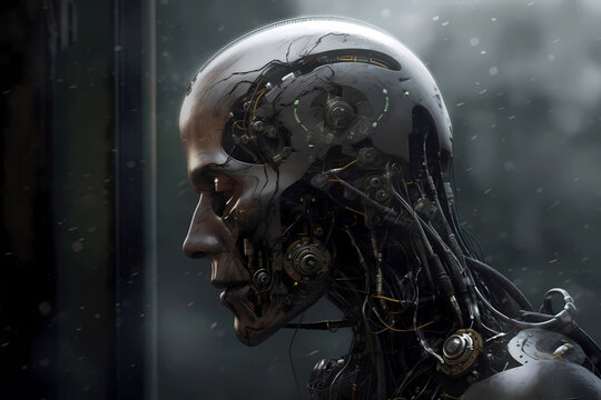Psychedelic concept of artificial intelligence