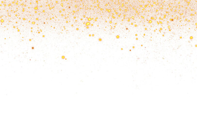 Luxury Sparkles Shiny Gold Powder Glitter Frame border PNG Element