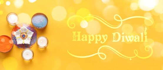 Poster for Indian holiday Diwali (Festival of lights)