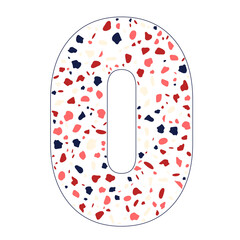 Number 0 Terrazzo