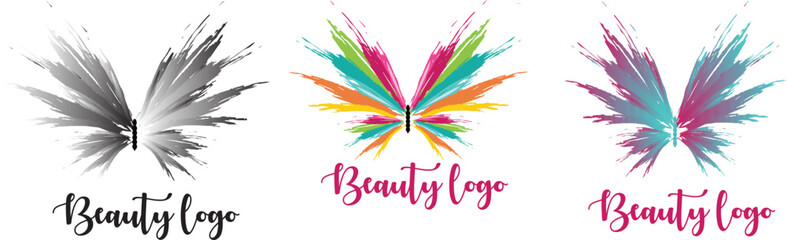 Fototapeta na wymiar vector spa logo, beauty logo, fashion logo 