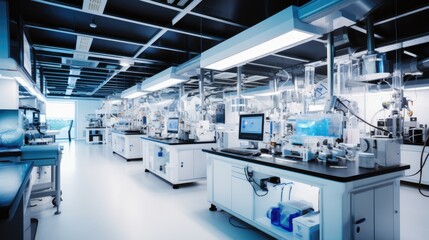 A high-tech laboratory with advanced equipment. Generative AI