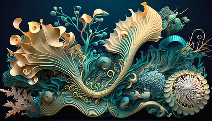 Summer Breeze: A Floral Font of Home Flowers for Natural Botanicals - ai generated