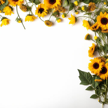 Sunflower border to express your love of life