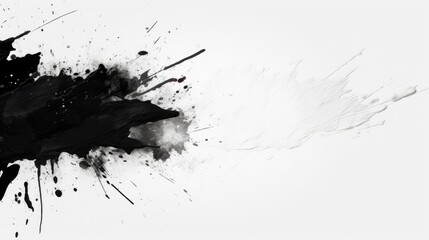 Black and white Abstract Paint Brush Wallpaper