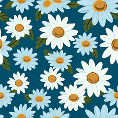 Cheerful daisy print for eye-catching backdrop