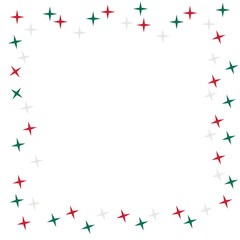 Confetti and Frame with  Mexico Style