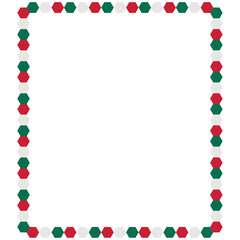 Confetti and Frame with  Mexico Style