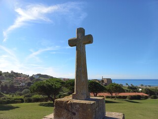 Scenic view of Comillas, Cantabria, Spain