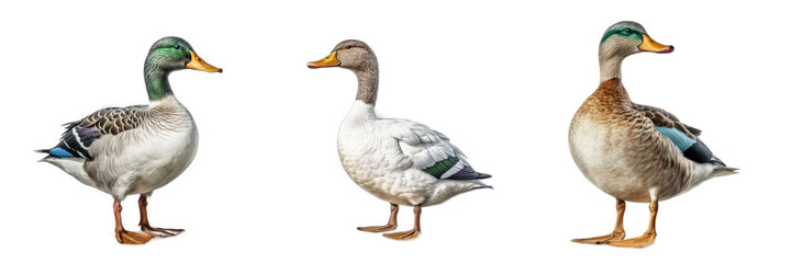 Duck, Isolated On Transparent, PNG