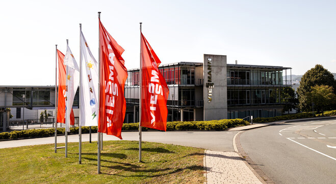 allendorf, hesse, germany - 11 09 2023: the viessmann headquarters in allendorf germany