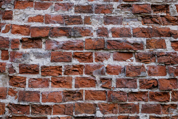 Old brick wall, texture, place for inscription