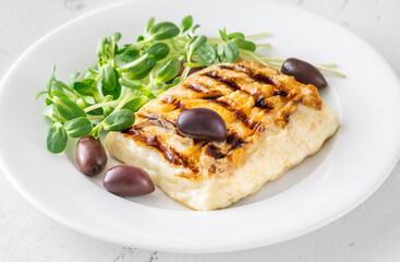 Grilled greek cheese