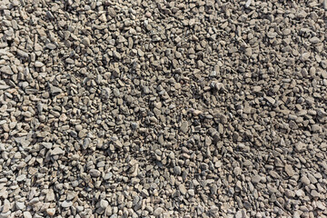 Texture of dry and selected concrete aggregate granite gravel - Textura de la grava de granito árido de hormigón seco y seleccionado para concreto