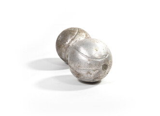 Traditional Colombian game called tejo and Bolo criollo, game of three sticks