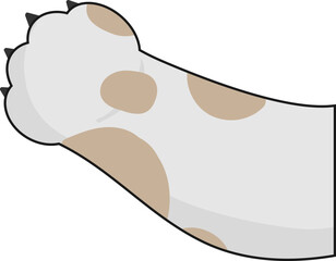 고양이 팔 벡터 일러스