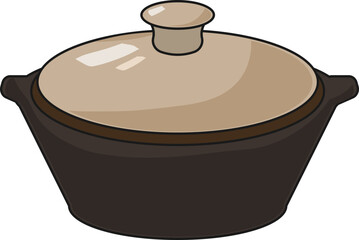요리용 냄비 벡터 일러스