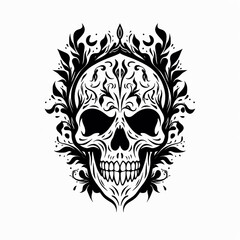 Halloween Skull Design Classic Shadows