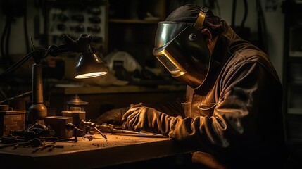 Craftsman's Toolbox: An Insight into the World of Welding and Industrial Work, generative AI