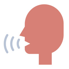Voice command  flat icon