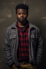 Fototapeta premium african american man wearing a jacket