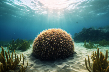 urchin swimming