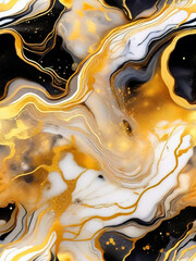 Abstract marble texture with golden lines