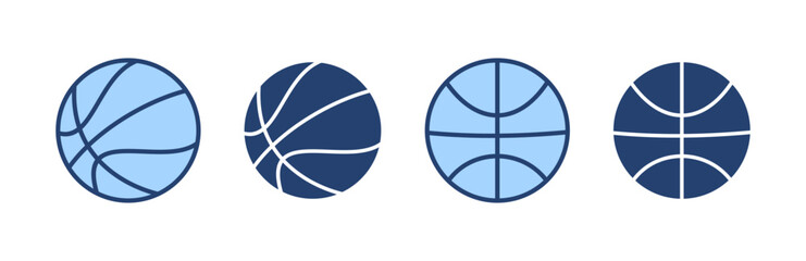 Basketball icon vector. Basketball ball sign and symbol