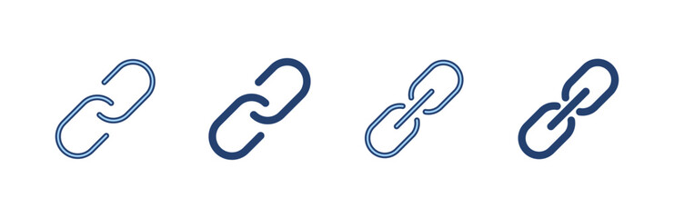 Link icon vector. Hyperlink chain sign and symbol