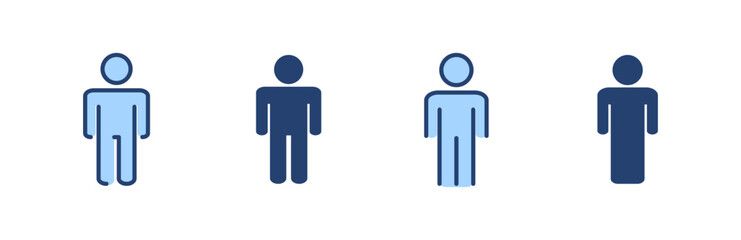 Man icon vector. male sign and symbol. human symbol