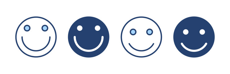 Smile icon vector. smile emoticon icon. feedback sign and symbol