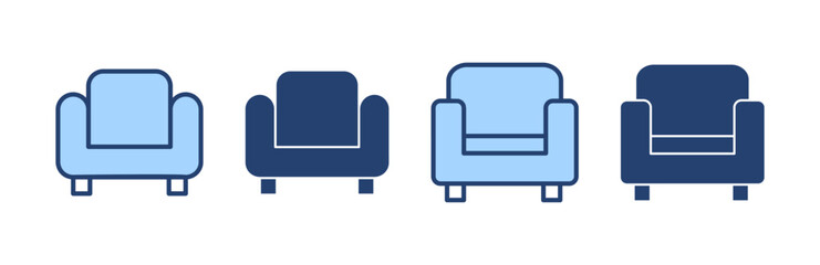 Sofa icon vector. sofa sign and symbol. furniture icon