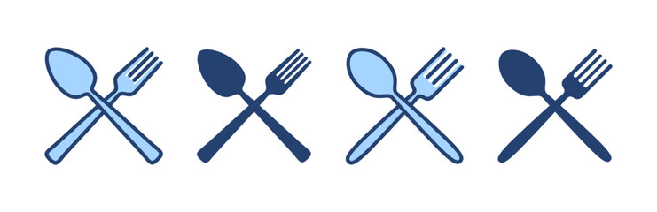 spoon and fork icon vector. spoon, fork and knife icon vector. restaurant sign and symbol