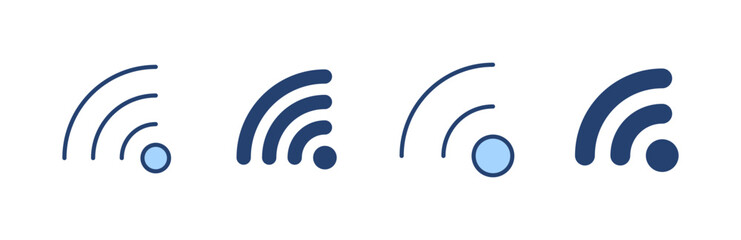 Wifi icon vector. signal sign and symbol. Wireless  icon