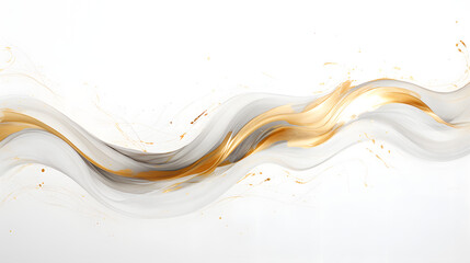 Abstract color splashes - Gold and silver
