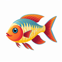 Exotic fish illustration for nature lovers