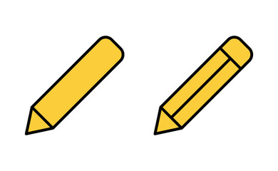 Pencil icon set for web and mobile app. pen sign and symbol. edit icon vector