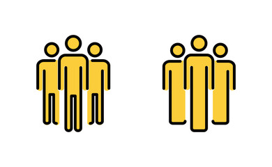 People icon set for web and mobile app. person sign and symbol. User Icon vector