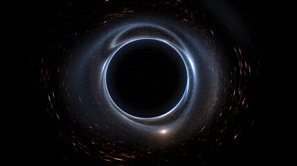 ブラックホール：光さえ逃れられない強力な重力領域 No.002  Black Hole A Region of Space-Time with Gravity So Strong That Not Even Light Can Escape Generative AI