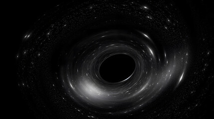 ブラックホール：光さえ逃れられない強力な重力領域 No.006  Black Hole A Region of Space-Time with Gravity So Strong That Not Even Light Can Escape Generative AI - obrazy, fototapety, plakaty