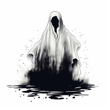 Horror Ghost Illustrations Frightening Haunts