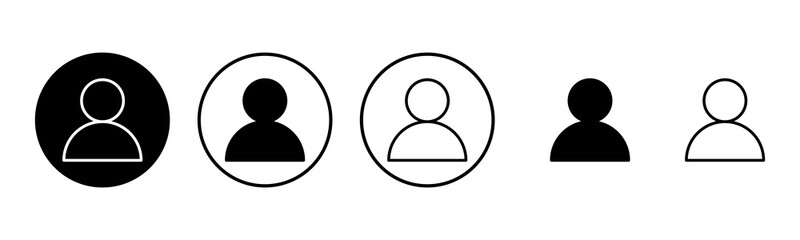 User Icon set illustration. person sign and symbol. people icon.