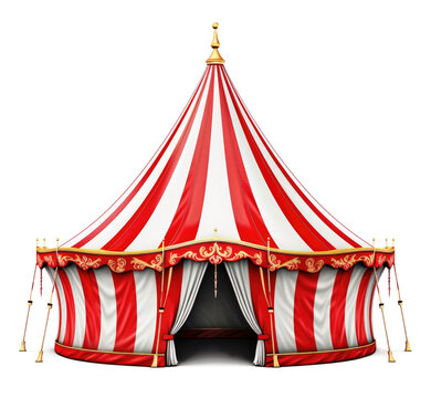 Circus Tent Isolated On Transparent Background
