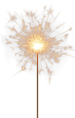 Sparkler Isolated on Transparent Background