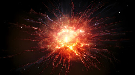 超新星爆発とは何か No.017  What is a Supernova Explosion Generative AI - obrazy, fototapety, plakaty