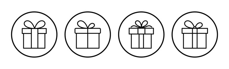 Gift icon vector. gift box icon. birthday gift
