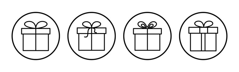 Gift icon vector. gift box icon. birthday gift