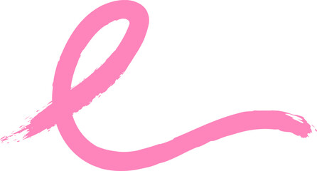 Pink breast cancer awareness ribbon