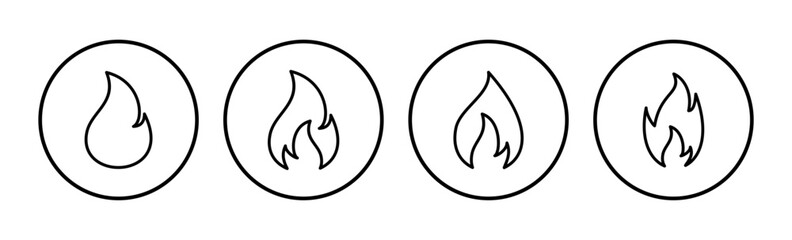 Fire icon vector. fire flame icon