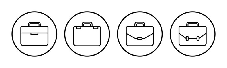 Briefcase icon vector. Portfolio vector icon. suitcase icon